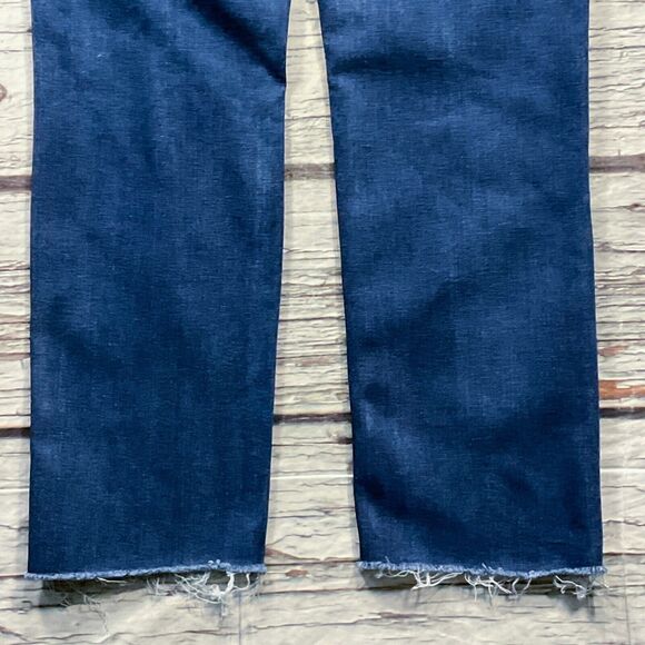 D Jeans Womens Jeans size 6 Dark Wash Crop Ankle x27" Frayed Hem Cotton Stretch - Picture 10 of 10